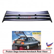 Proton Saga Iswara Aeroback OEM Plastic ABS Rear Windscreen Sun Shade Guard 3 Step Air Terjun